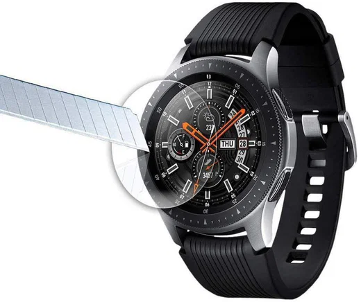 Spigen GLAS.tR Samsung Galaxy Watch 46MM Screen Protector (3-Pack) afbeelding 3