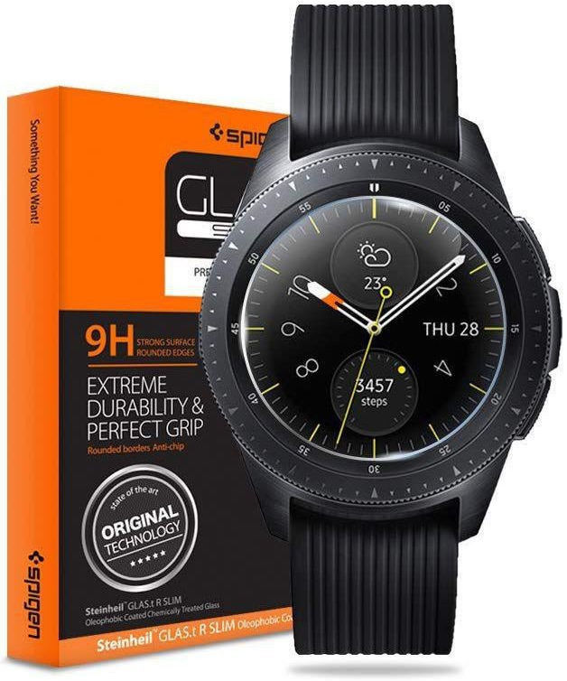 Spigen GLAS.tR Samsung Galaxy Watch 46MM Screen Protector (3-Pack) afbeelding 1