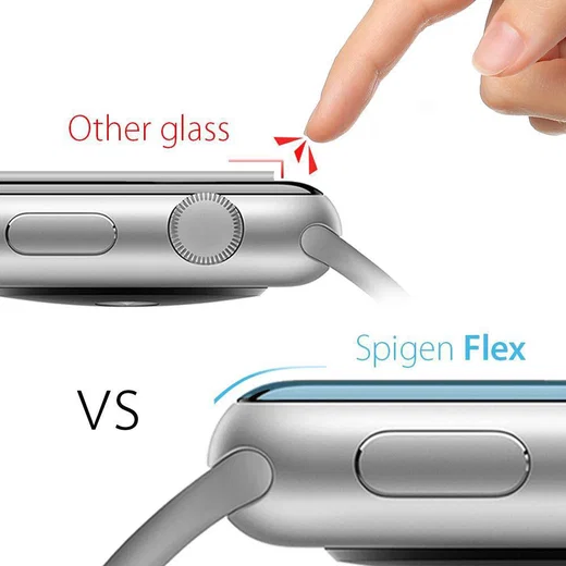 Spigen Neo Flex - HD Apple Watch 4/5/6/SE 40MM Screenprotector - Folie (3-Pack) afbeelding 6