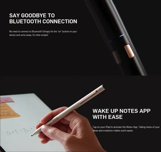 Adonit Note Stylus Pen High Accuracy voor Apple iPad Zwart afbeelding 7
