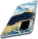 HappyCase Samsung S20 Plus Hoesje Flexibel TPU Blauw Marmer Print afbeelding 6