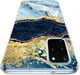 HappyCase Samsung S20 Plus Hoesje Flexibel TPU Blauw Marmer Print afbeelding 7