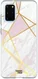 HappyCase Samsung S20 Plus Hoesje Flexibel TPU Roze Marmer Print afbeelding 1