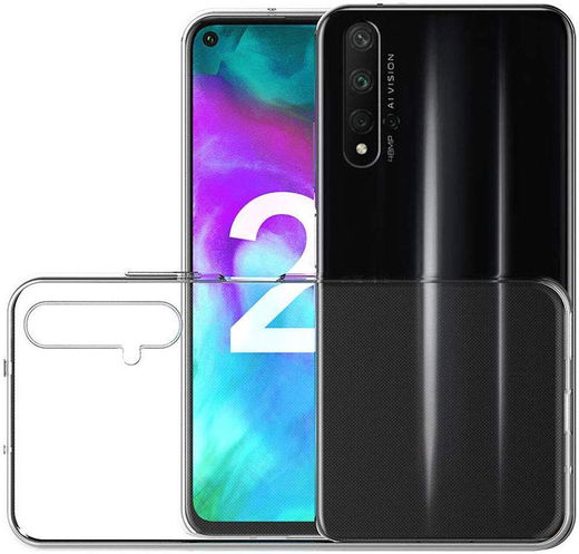 Huawei Nova 5T Hoesje Dun TPU Transparant afbeelding 4