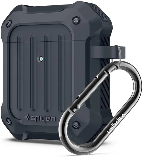 Spigen Tough Armor Apple AirPods 1/2 Hoesje Charcoal afbeelding 1
