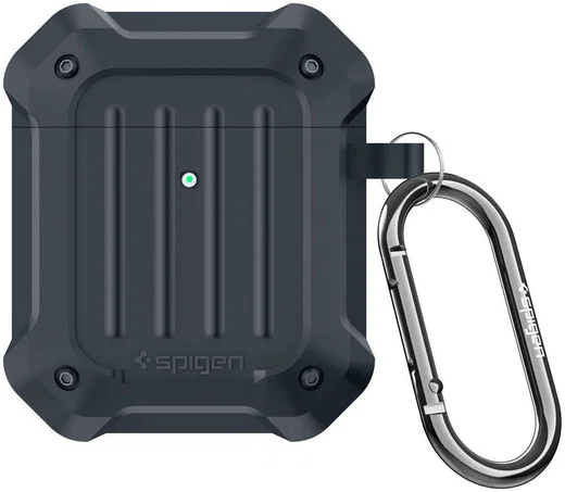 Spigen Tough Armor Apple AirPods 1/2 Hoesje Charcoal afbeelding 2