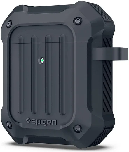 Spigen Tough Armor Apple AirPods 1/2 Hoesje Charcoal afbeelding 3