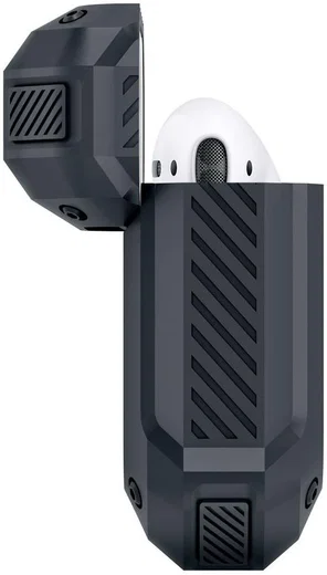 Spigen Tough Armor Apple AirPods 1/2 Hoesje Charcoal afbeelding 4