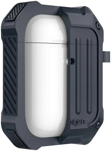 Spigen Tough Armor Apple AirPods 1/2 Hoesje Charcoal afbeelding 6