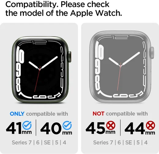 Spigen Rugged Armor Pro - Apple Watch 41MM / 40MM Hoesje en Bandje - Zwart afbeelding 11