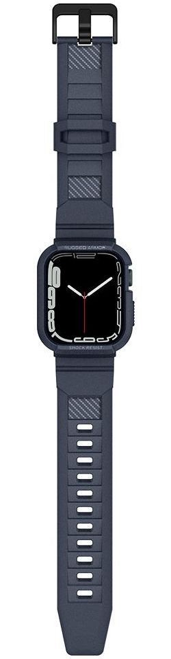 Spigen Rugged Armor Pro - Apple Watch 45MM / 44MM Hoesje en Bandje - Blauw afbeelding 10