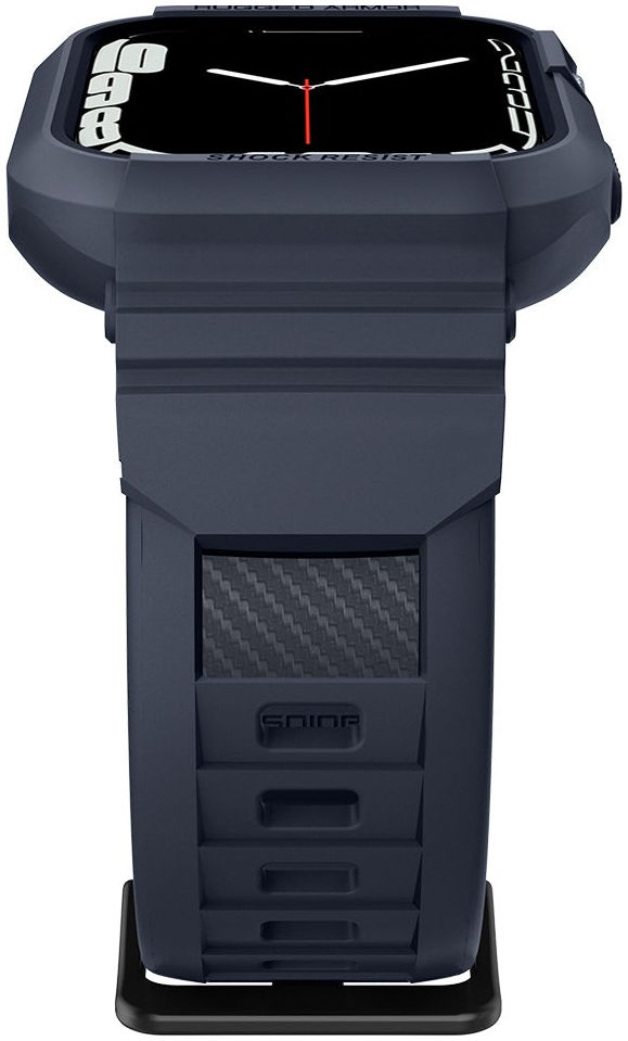 Spigen Rugged Armor Pro - Apple Watch 45MM / 44MM Hoesje en Bandje - Blauw afbeelding 8