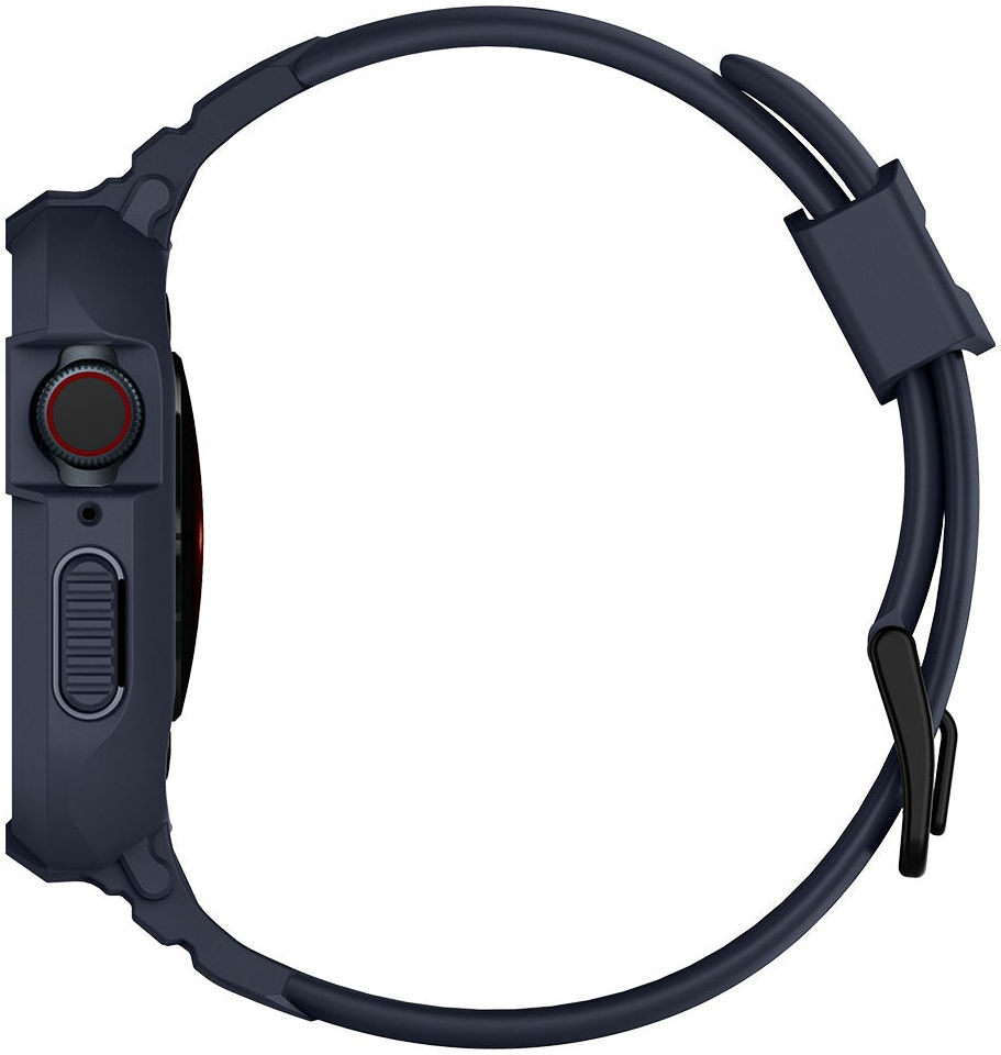Spigen Rugged Armor Pro - Apple Watch 45MM / 44MM Hoesje en Bandje - Blauw afbeelding 9