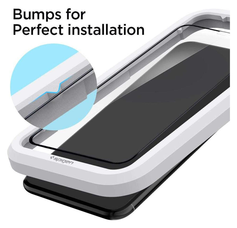 Spigen iPhone 11 Pro Max Tempered Glass Screenprotector AlignMaster afbeelding 4