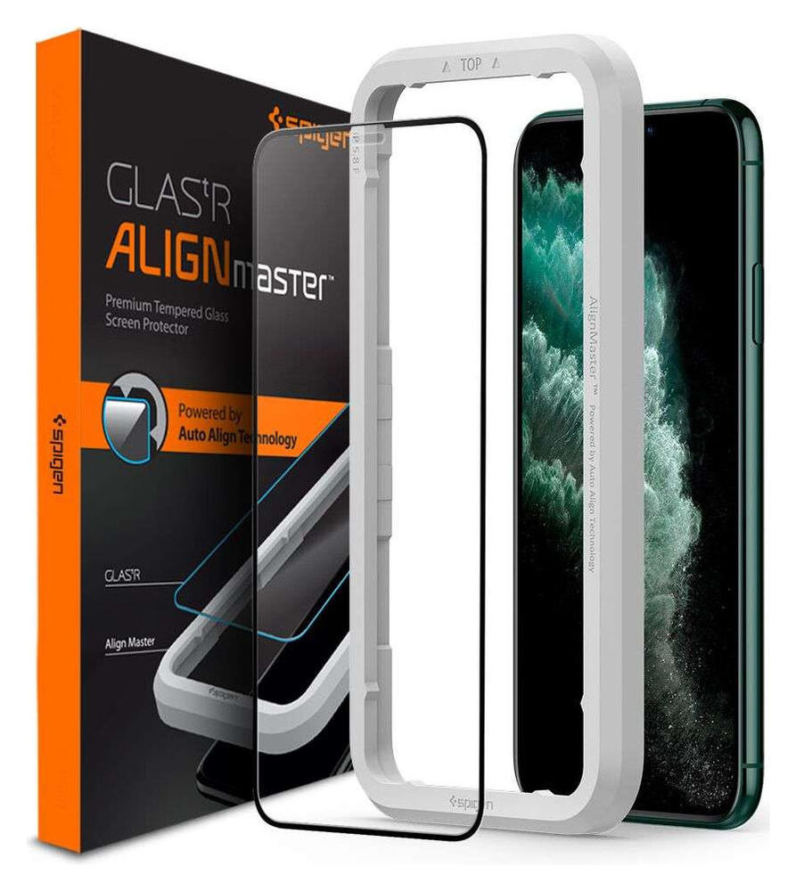 Spigen Apple iPhone 11 Pro AlignMaster Tempered Glass met Montageframe afbeelding 1