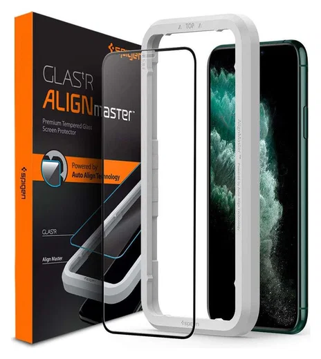 Spigen Apple iPhone 11 Pro AlignMaster Tempered Glass met Montageframe afbeelding 1