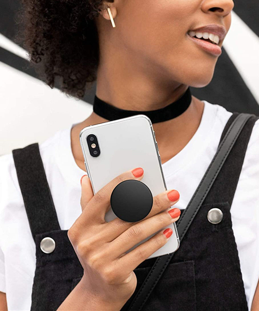 PopSockets TresChic PopGrip PopTop Telefoon Greep en Standaard Zwart afbeelding 5