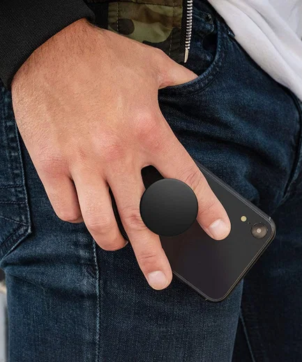 PopSockets TresChic PopGrip PopTop Telefoon Greep en Standaard Zwart afbeelding 7