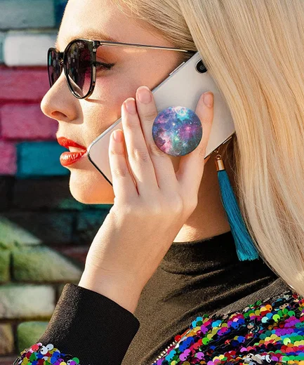 PopSockets PopGrip PopTop Telefoon Greep en Standaard Blue Nebula afbeelding 6