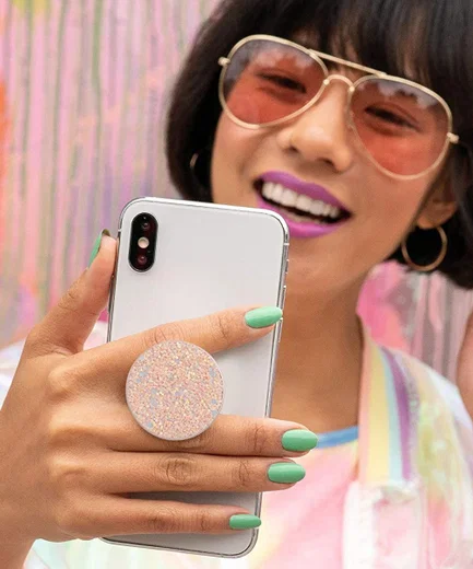 PopSockets PopGrip PopTop Premium Greep en Standaard Sparkle Rose afbeelding 5
