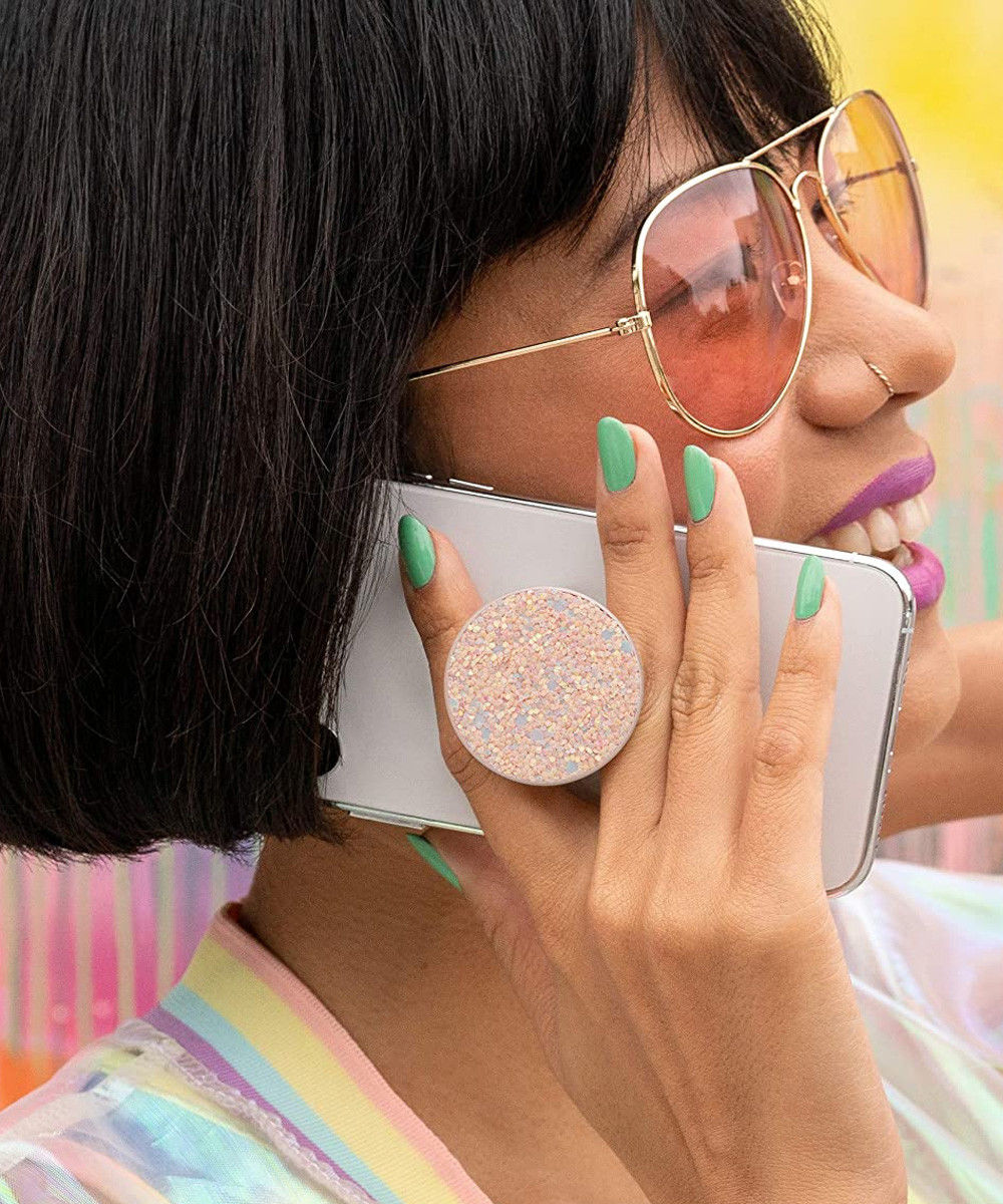 PopSockets PopGrip PopTop Premium Greep en Standaard Sparkle Rose afbeelding 6