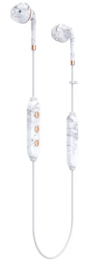 Happy Plugs Wireless II Draadloze In-Ear Bluetooth Headset Wit Marmer afbeelding 3