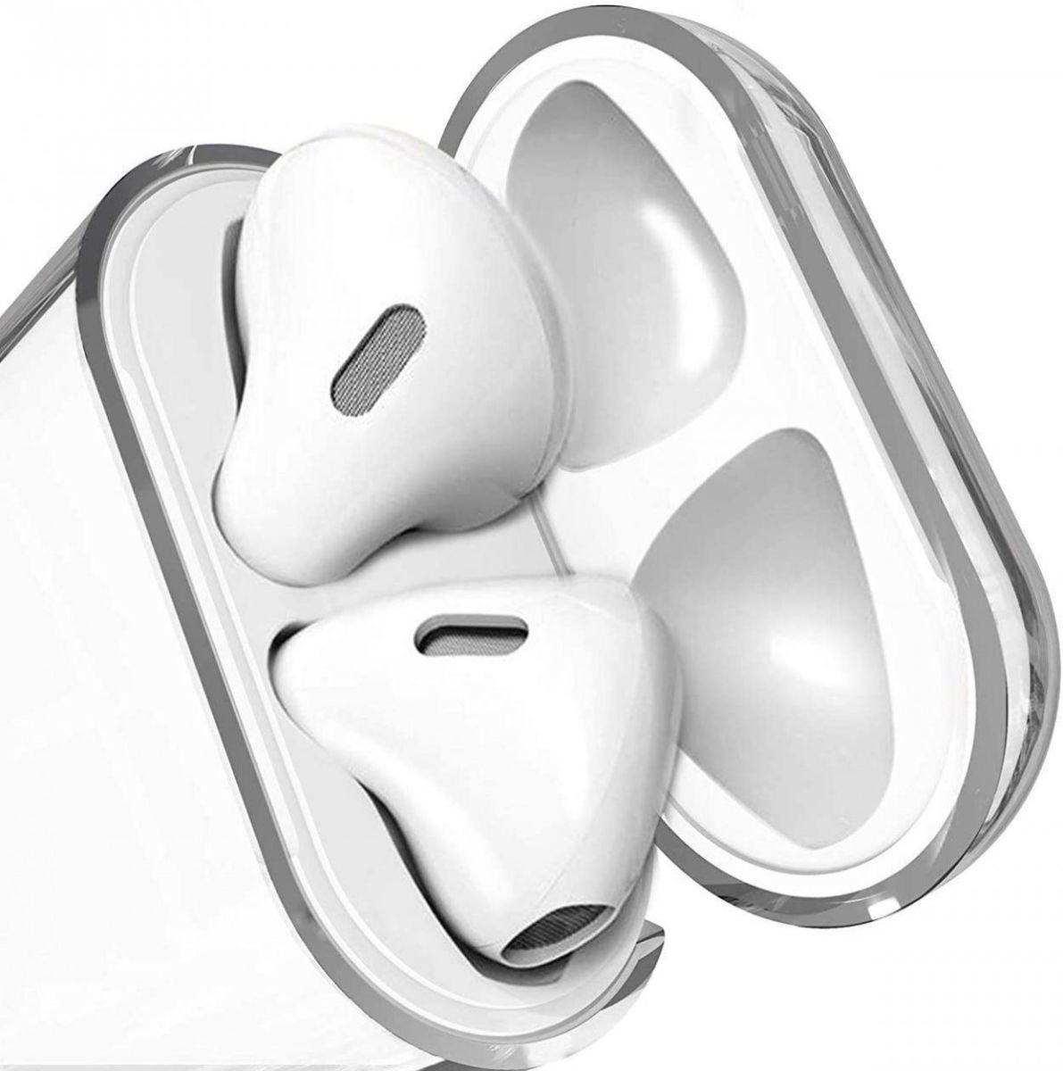 Apple AirPods Hoesje Hard Plastic Case Volledig Transparant afbeelding 6