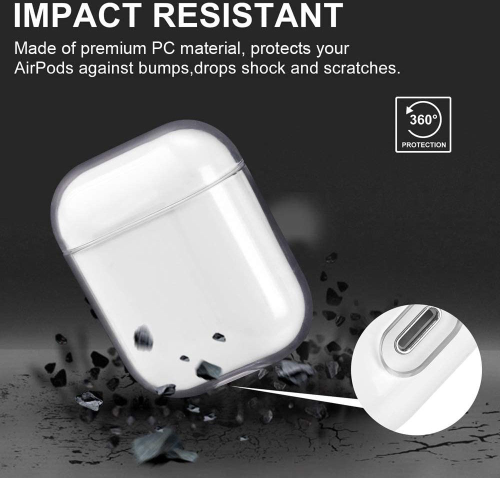 Apple AirPods Hoesje Hard Plastic Case Volledig Transparant afbeelding 8