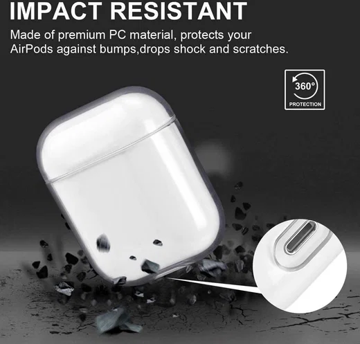 Apple AirPods Hoesje Hard Plastic Case Volledig Transparant afbeelding 8