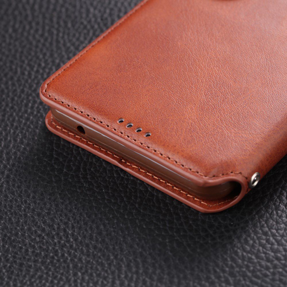 AZNS Samsung Galaxy S20 Ultra Portemonnee Stand Hoesje Bruin afbeelding 16