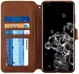 AZNS Samsung Galaxy S20 Ultra Portemonnee Stand Hoesje Bruin afbeelding 1
