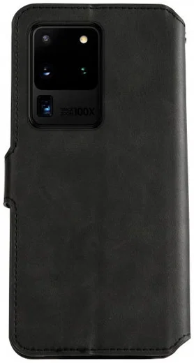 AZNS Samsung Galaxy S20 Ultra Portemonnee Stand Hoesje Zwart afbeelding 2