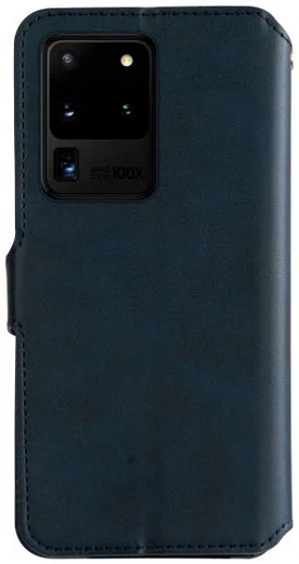 AZNS Samsung Galaxy S20 Ultra Portemonnee Stand Hoesje Blauw afbeelding 2