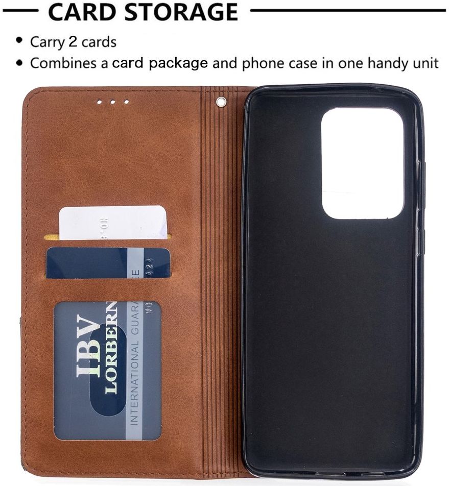 Samsung Galaxy S20 Ultra Hoesje Geometrie Portemonnee Bruin afbeelding 7