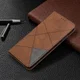 Samsung Galaxy S20 Ultra Hoesje Geometrie Portemonnee Bruin afbeelding 4