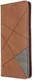 Samsung Galaxy S20 Ultra Hoesje Geometrie Portemonnee Bruin afbeelding 1