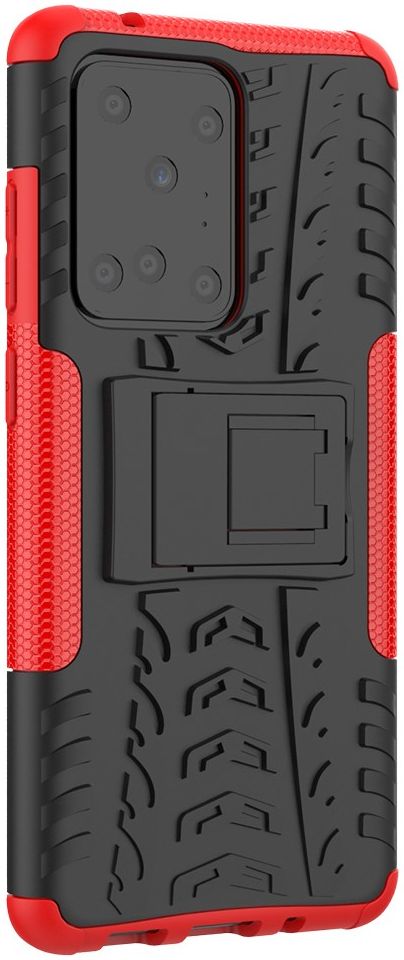 Samsung Galaxy S20 Ultra Hybride Kickstand Hoesje Rood afbeelding 3