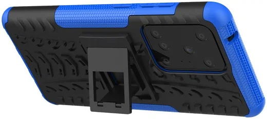 Samsung Galaxy S20 Ultra Hybride Kickstand Hoesje Blauw afbeelding 2