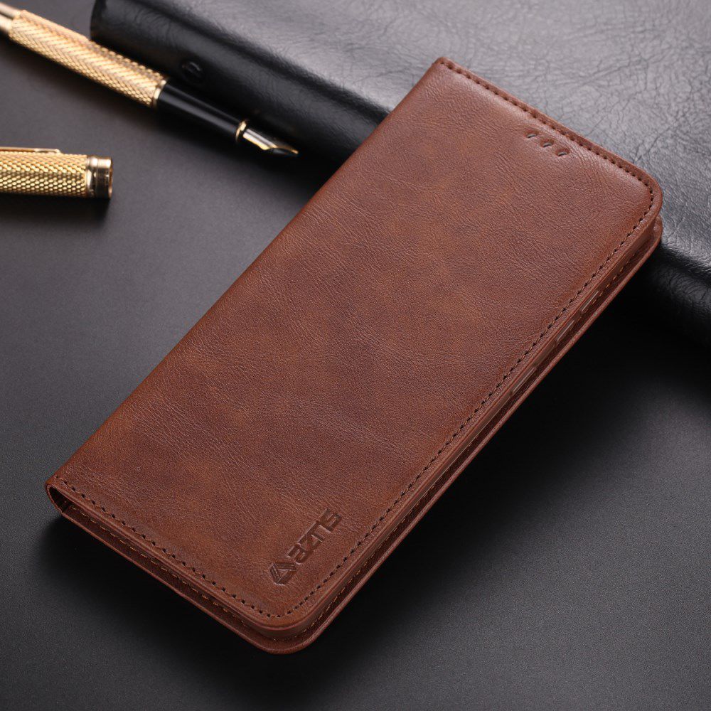 AZNS Retro Samsung Galaxy S20 Ultra Portemonnee Stand Hoesje Coffee afbeelding 11