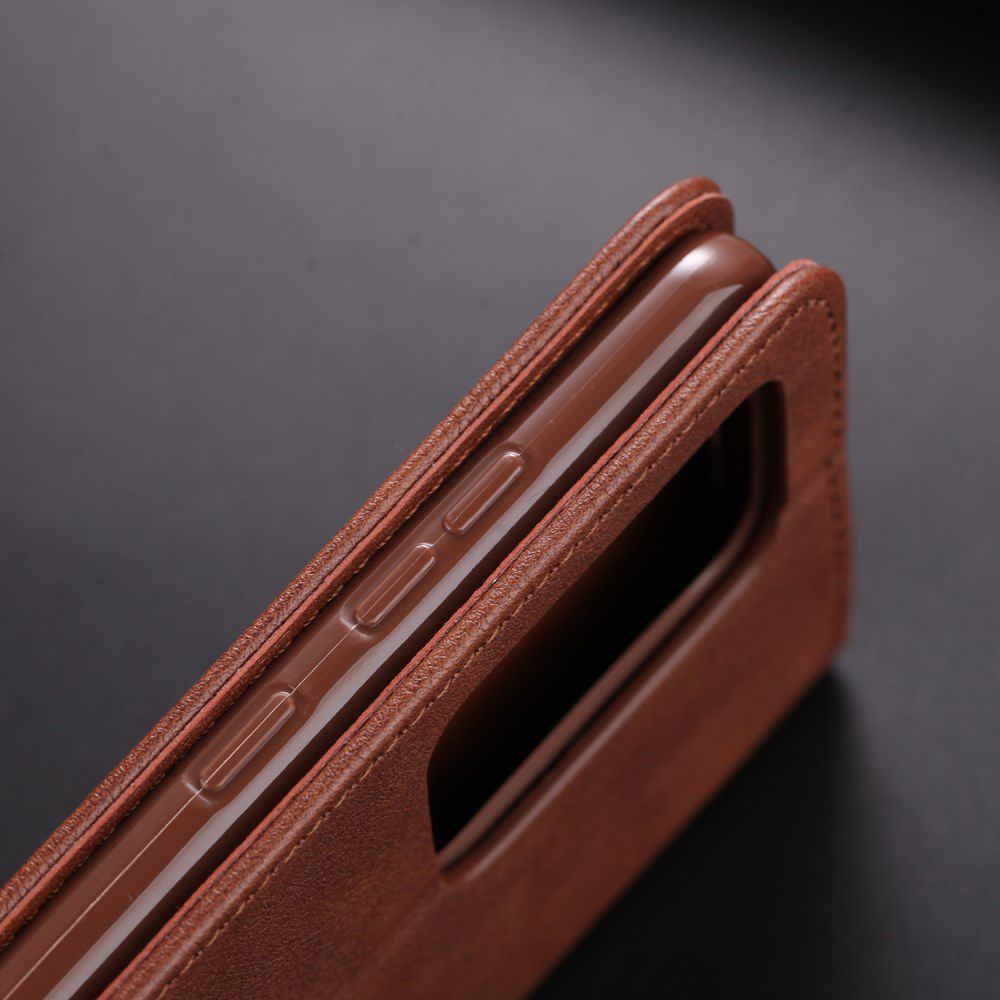 AZNS Retro Samsung Galaxy S20 Ultra Portemonnee Stand Hoesje Coffee afbeelding 7