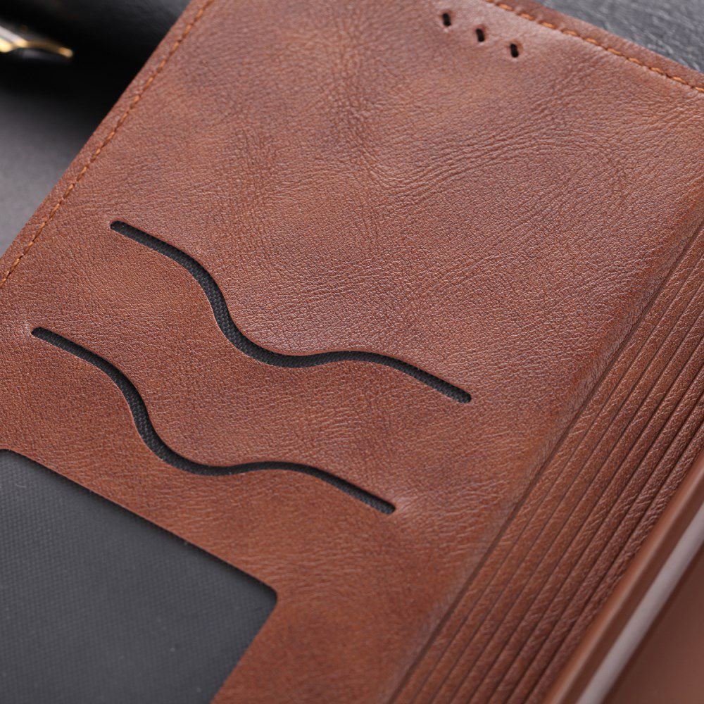 AZNS Retro Samsung Galaxy S20 Ultra Portemonnee Stand Hoesje Coffee afbeelding 8