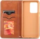 AZNS Retro Samsung Galaxy S20 Ultra Portemonnee Stand Hoesje Bruin afbeelding 2