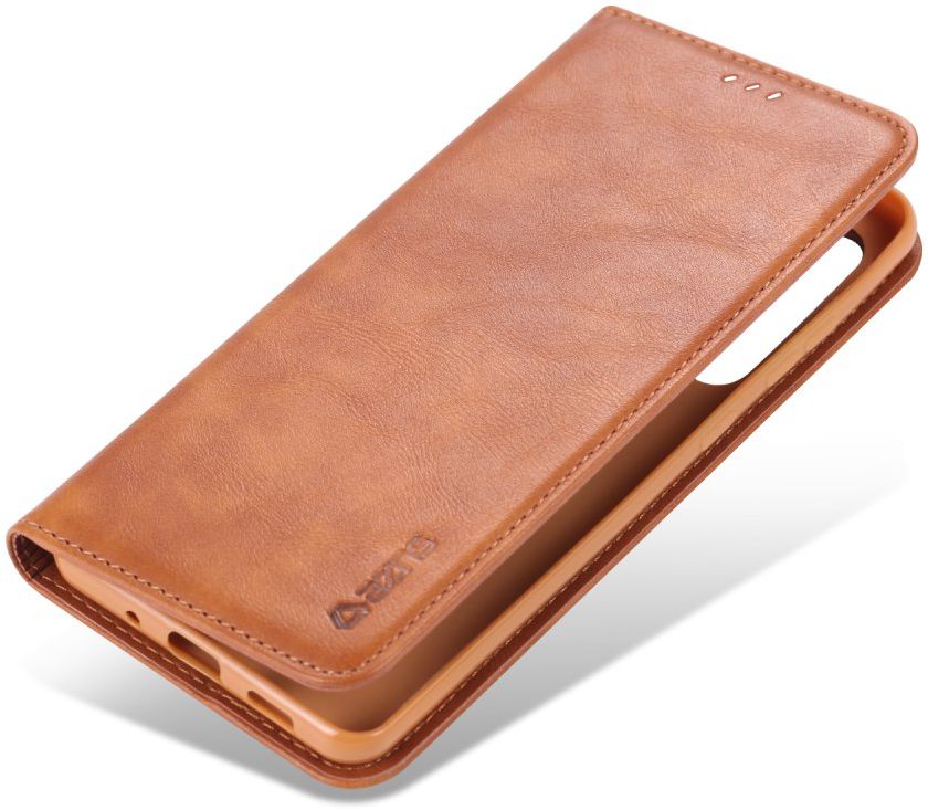 AZNS Retro Samsung Galaxy S20 Ultra Portemonnee Stand Hoesje Bruin afbeelding 1