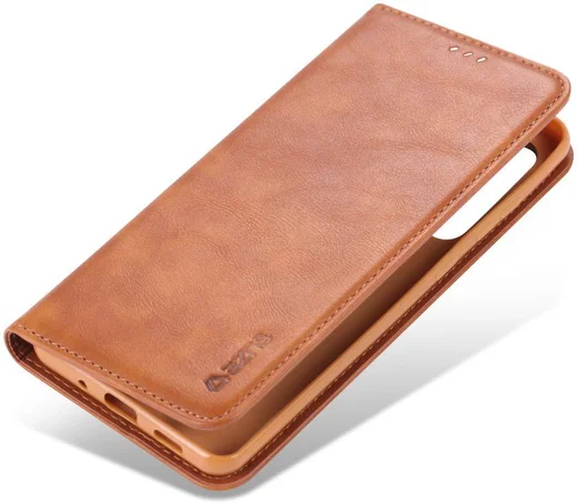 AZNS Retro Samsung Galaxy S20 Ultra Portemonnee Stand Hoesje Bruin afbeelding 1