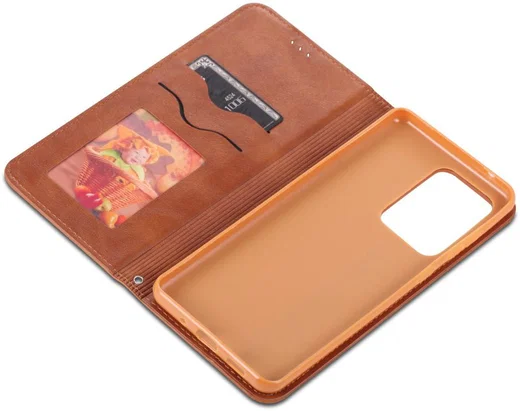 AZNS Retro Samsung Galaxy S20 Ultra Portemonnee Stand Hoesje Bruin afbeelding 9