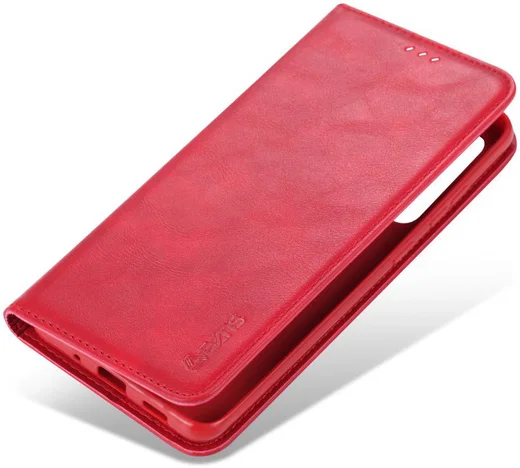 AZNS Retro Samsung Galaxy S20 Ultra Portemonnee Stand Hoesje Rood afbeelding 1