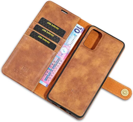 Samsung Galaxy S20 Ultra 2-in-1 Bookcase en Back Cover Hoesje Bruin afbeelding 4