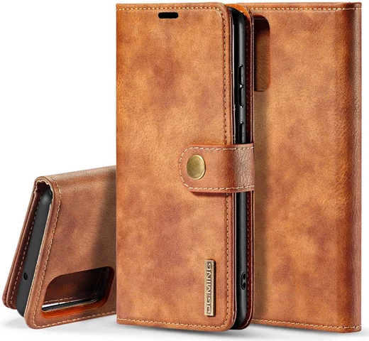 Samsung Galaxy S20 Ultra 2-in-1 Bookcase en Back Cover Hoesje Bruin afbeelding 3