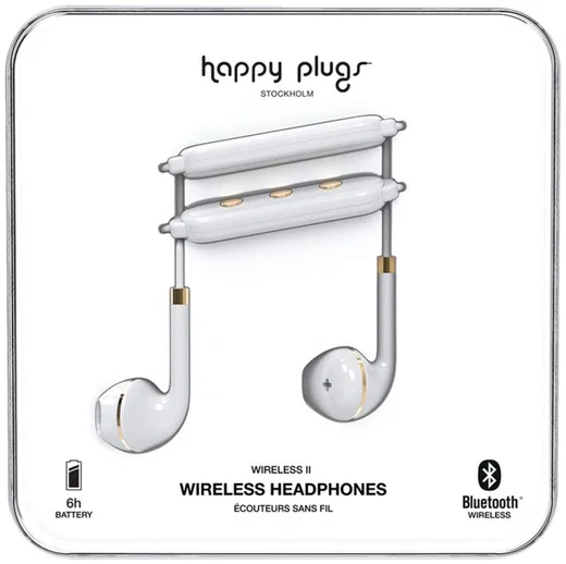 Happy Plugs Wireless II Draadloze In-Ear Bluetooth Headset Wit afbeelding 5