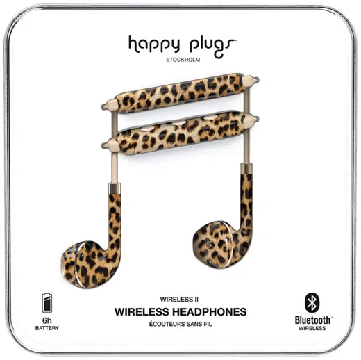 Happy Plugs Wireless II Draadloze In-Ear Bluetooth Headset Luipaard afbeelding 4